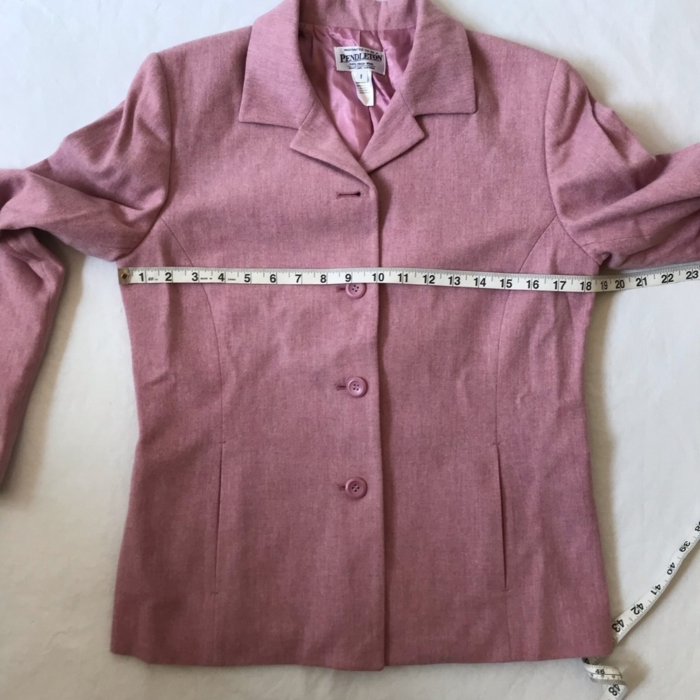 Pendleton Pink Wool Blazer - Picture 10 of 12